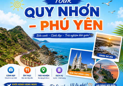 TOUR PHÚ YÊN - QUY NHƠN 3N3Đ - XE GIƯỜNG NẰM