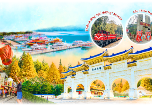 TOUR ĐÀI LOAN  - ALISHAN – ĐÀI TRUNG – ĐÀI BẮC 5 NGÀY 4 ĐÊM 