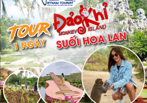 TOUR ĐẢO KHỈ – SUỐI HOA LAN NHA TRANG 1 NGÀY