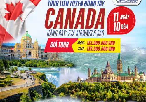 TOUR LIÊN TUYẾN ĐÔNG TÂY CANADA 