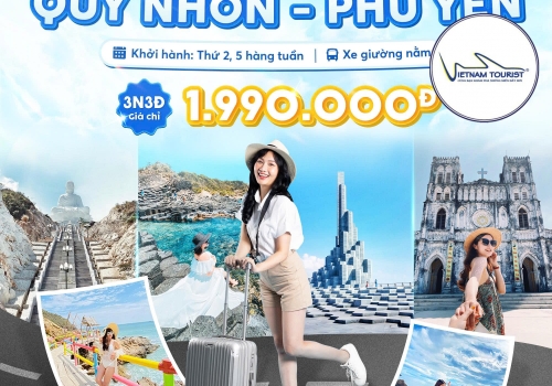 TOUR PHÚ YÊN - QUY NHƠN 3N3Đ - XE GIƯỜNG NẰM